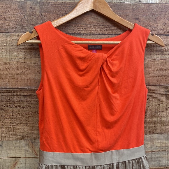 Vince Camuto Orange & Gold Dress - Picture 2 of 8